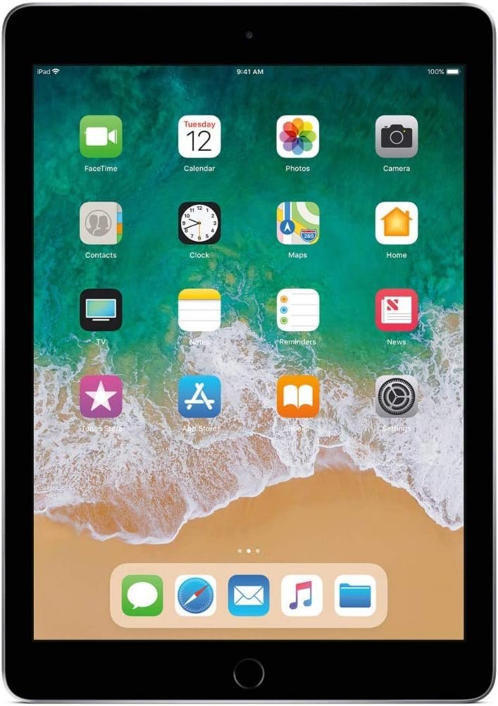 Apple iPad 9.7′ with WiFi, 32GB, Space Gray – MP2F2LL/A (Renewed)