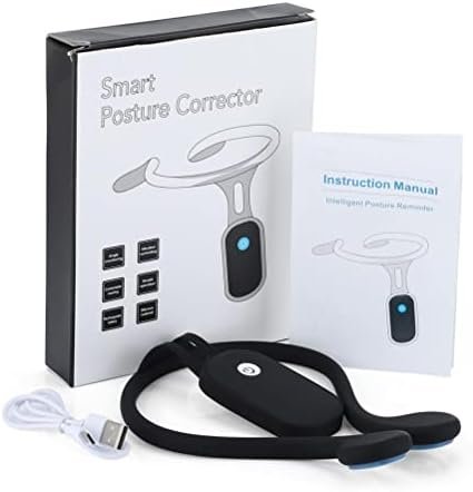 RiToEasysports Posture Correction Belt, Silicone Posture Trainer USB Rechargeable with Intelligent Chip Hunchback Monitoring for Adults Kids