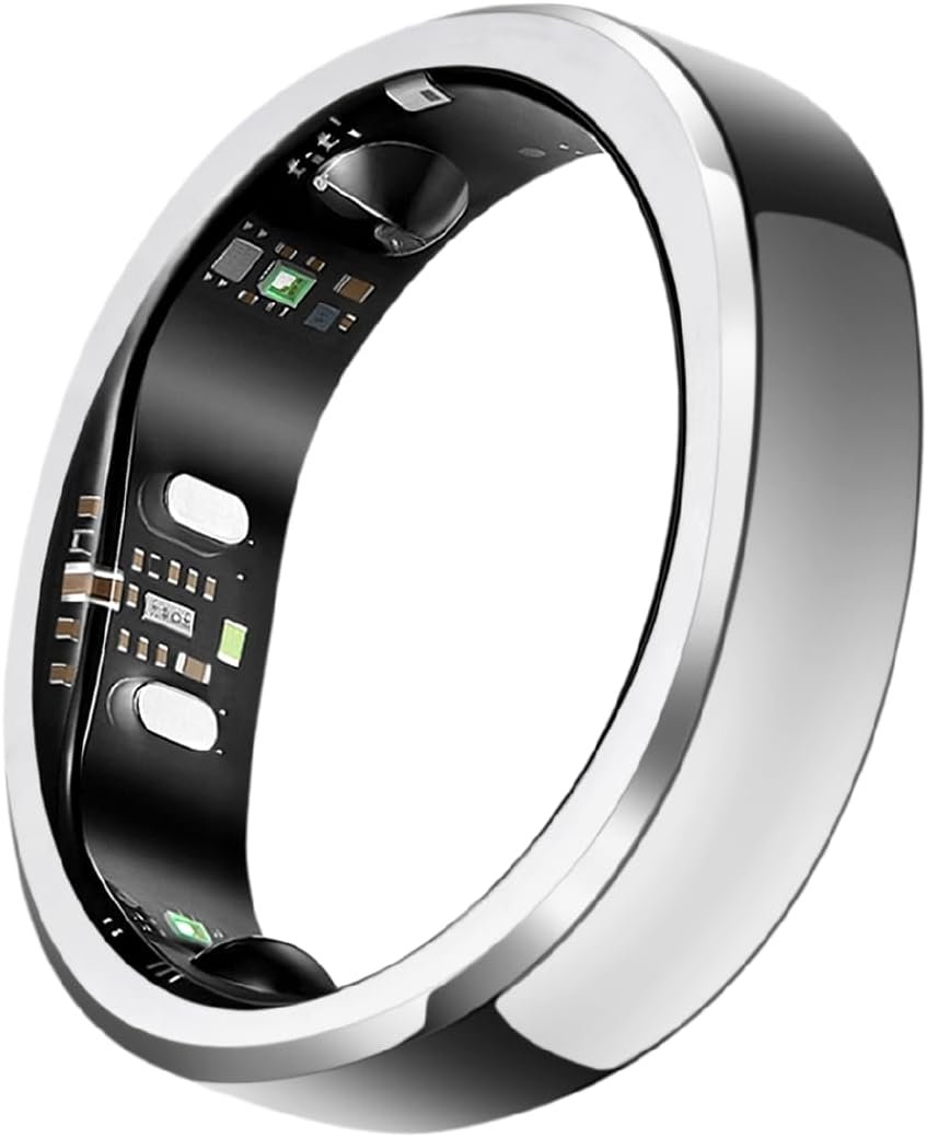 RingConn Gen 3, World’s First Smart Ring with Vascular Trends, No App Subscription, Vibration Alerts, Sleep, Fitness & Heart Rate, 14-Day Battery Life, Size Before You Buy(Size 10, Future Silver)
