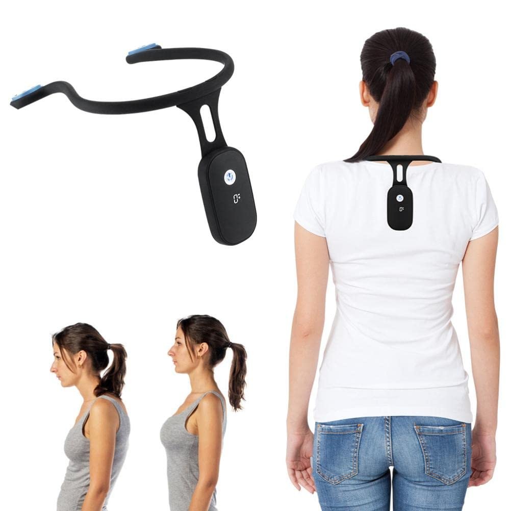 Posture Corrector Hanging Neck Posture Trainer USB Rechargeable Silicone Automatic Induction Posture Corrector for Work and Study