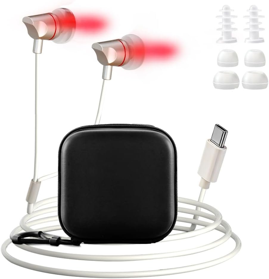2026 Upgraded 650nm Red Light Therapy Device for Ears & Nose, 2-in-1 Wearable Ear and Nose Red Light, Type-C Powered, Daily Ear Care, Nose Comfort & Hearing Wellness Support