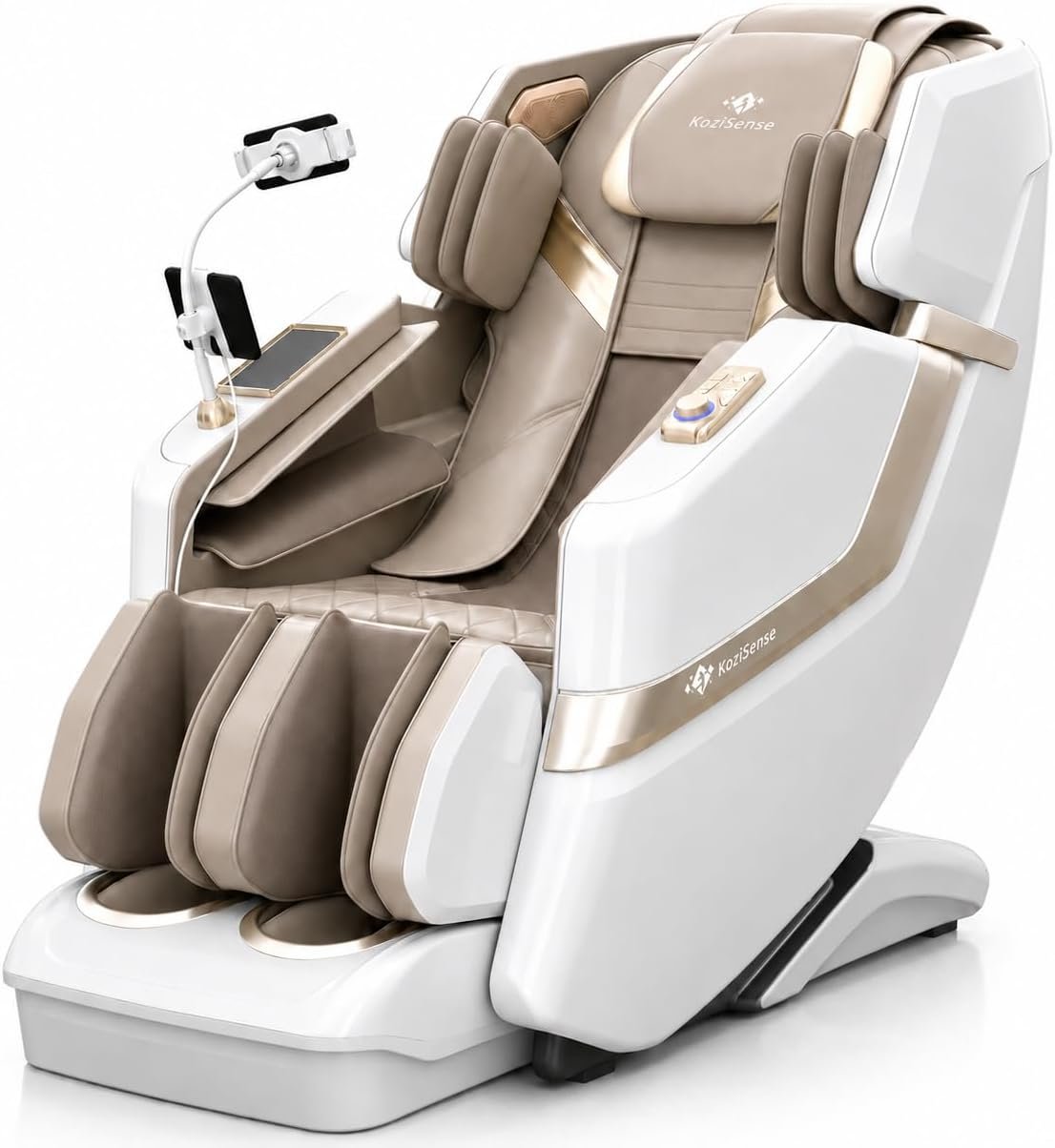 KoziSense KZ-313 2026 Heated Jade Roller Massage Chair Full Body, Deep Zero Gravity SL-Track with Heat, 12 Auto Modes, 6 Custom Programs, Backlit Touch Screen, Voice Control, Wireless Charger