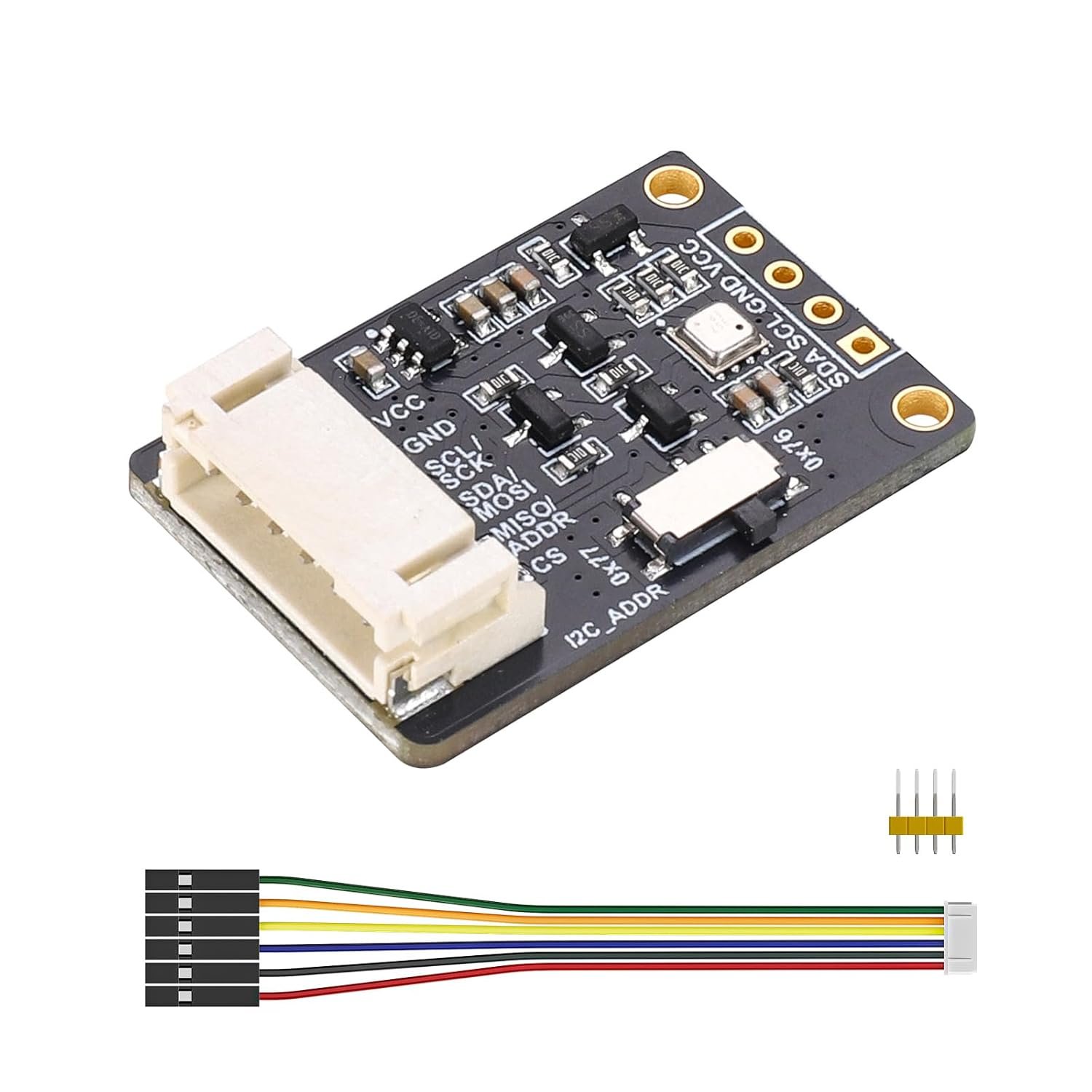 BME680 Environmental Sensor | 4-in-1 Temp Humidity Pressure Gas Detector, I2C/SPI Interface, Compatible with Arduino/Raspberry Pi/ESP32/Pico