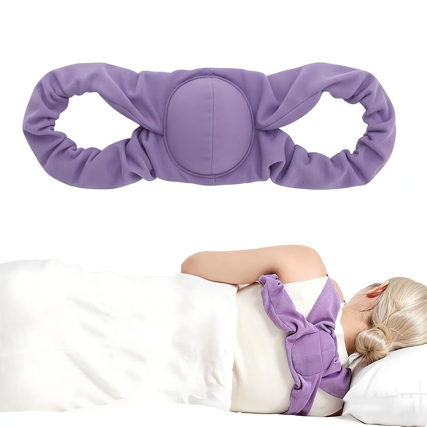 Posture Corrector for Sleeping – Upper Back and Shoulder Alignment Brace with Soft Support Pad, Comfortable Nighttime Clavicle & Posture Training Strap for Men and Women (Medium)
