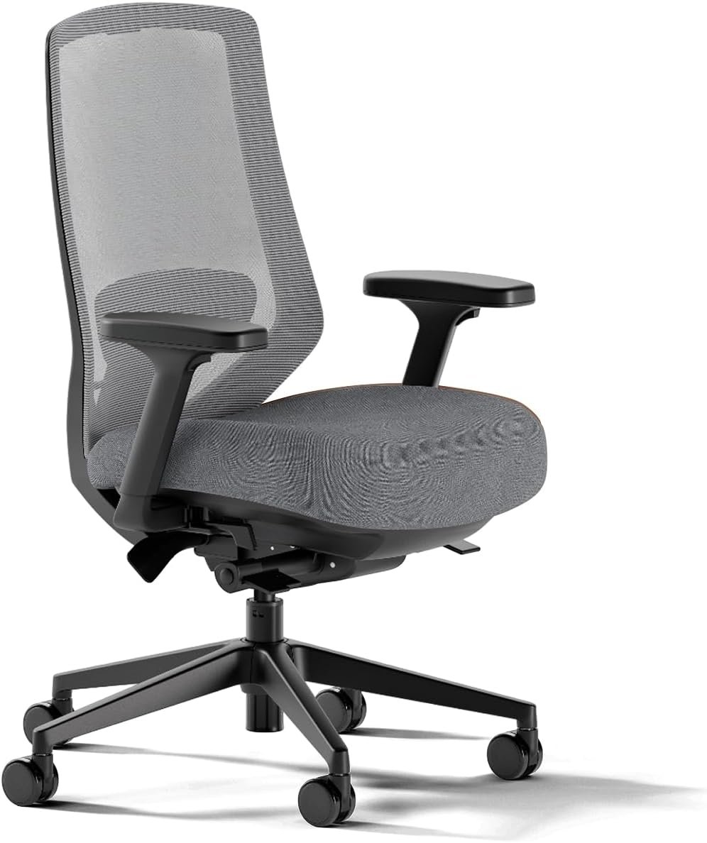 Branch Ergonomic Chair Pro – Mesh Office Chair with 14 Points of Adjustment – Height, Depth & Tilt Adjustable – 5D Armrests – Forward Tilt, Smooth Recline, and Lumbar Support – Boulder