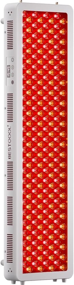 BestQool Red Light Therapy Panel for Body, Face. 4 Wavelengths Elite Grade Full Body Near Infrared Therapy Device Dual Chip 200 LEDs, High Power Red Light Lamp at Home.
