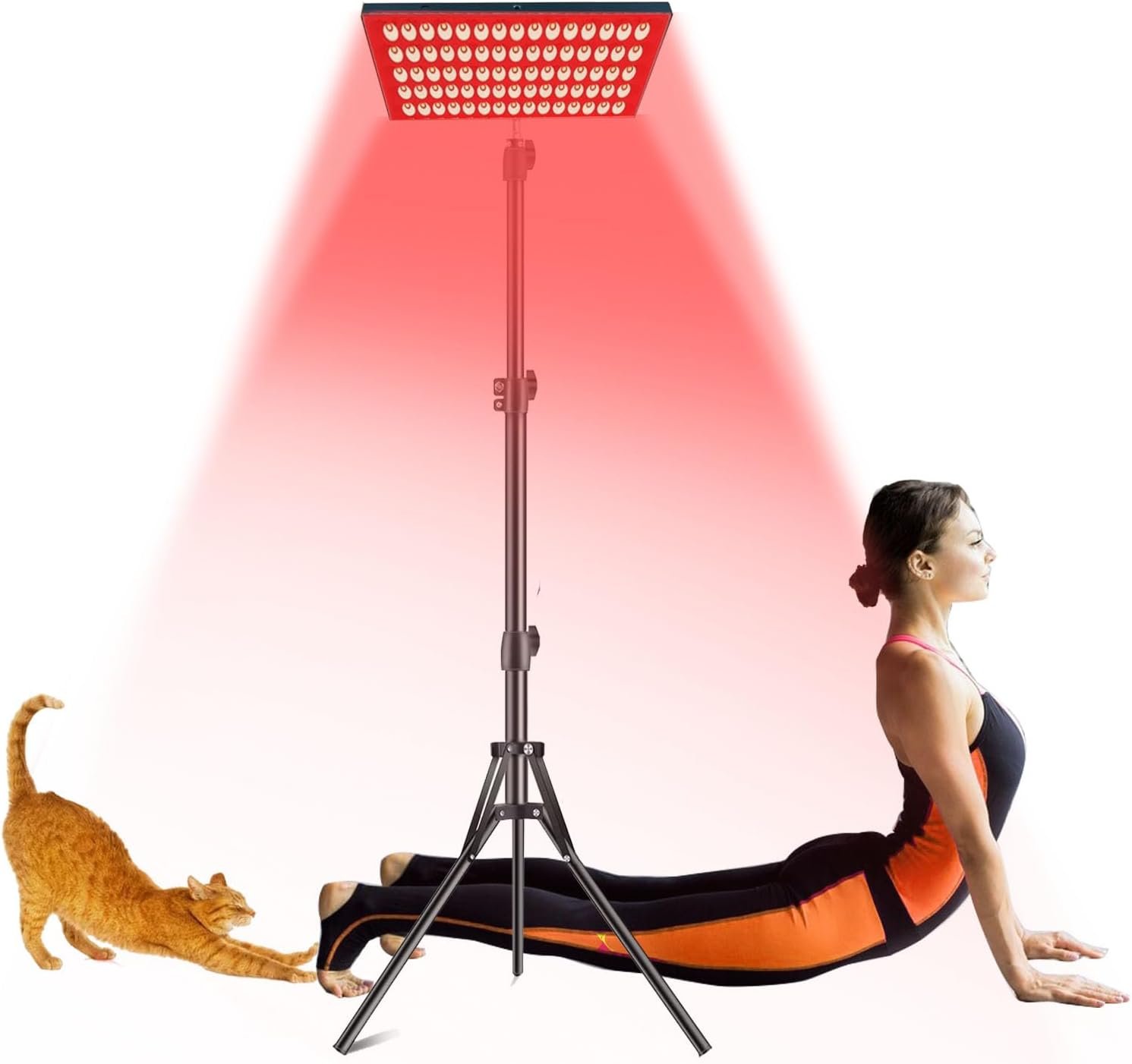 Red Light Therapy for Body Face with Stand,Infrared Light Therapy Lamp,660nm Red Light and Near Infrared 850nm for Back Pain & Muscle Recovery(Panel Large)