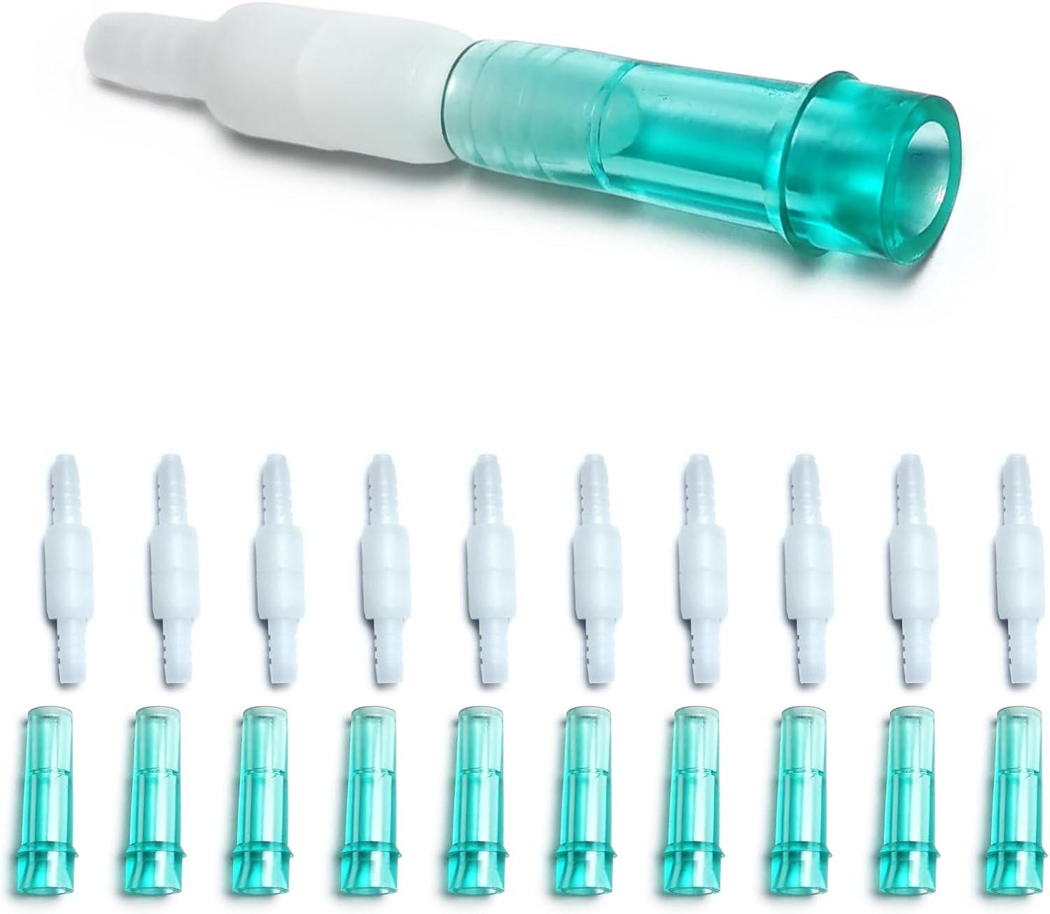 Oxygen Tubing Swivel Connectors 10-Pack, Seamless Swivel Connections for Cannula or Tube, 360-Degree Rotation, Standard Size – Male/Female