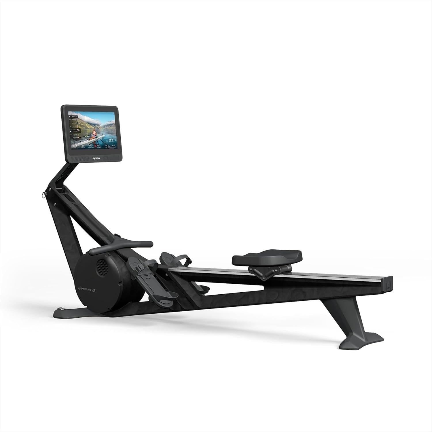 Hydrow Wave Rowing Machine with 16″ HD Touchscreen & Speakers – Foldable | Live Home Workouts, Subscription Required