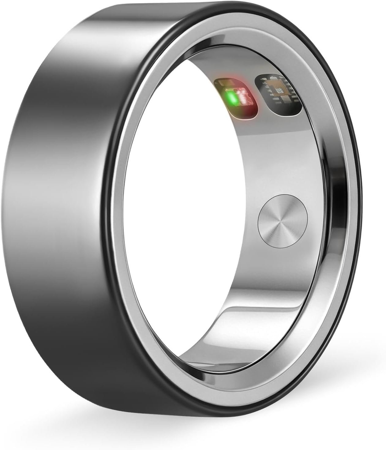 XUV Smart Health Ring for Men, Waterproof Smart Ring with Heart Rate, Emergency Alert, Daily Reminders, Sleep Fitness Tracker Ring – No Subscription Fee, Compatible with iOS & Android(Black, 10)