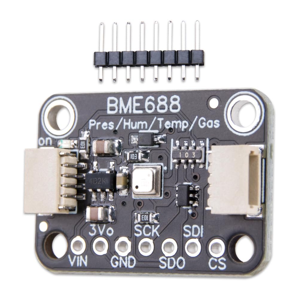 KOOBOOK 1Pcs High-Precision BME688 Environmental Sensor Module AI Intelligent I2C SPI Compatible Temperature Humidity Air Pressure Gas Detection