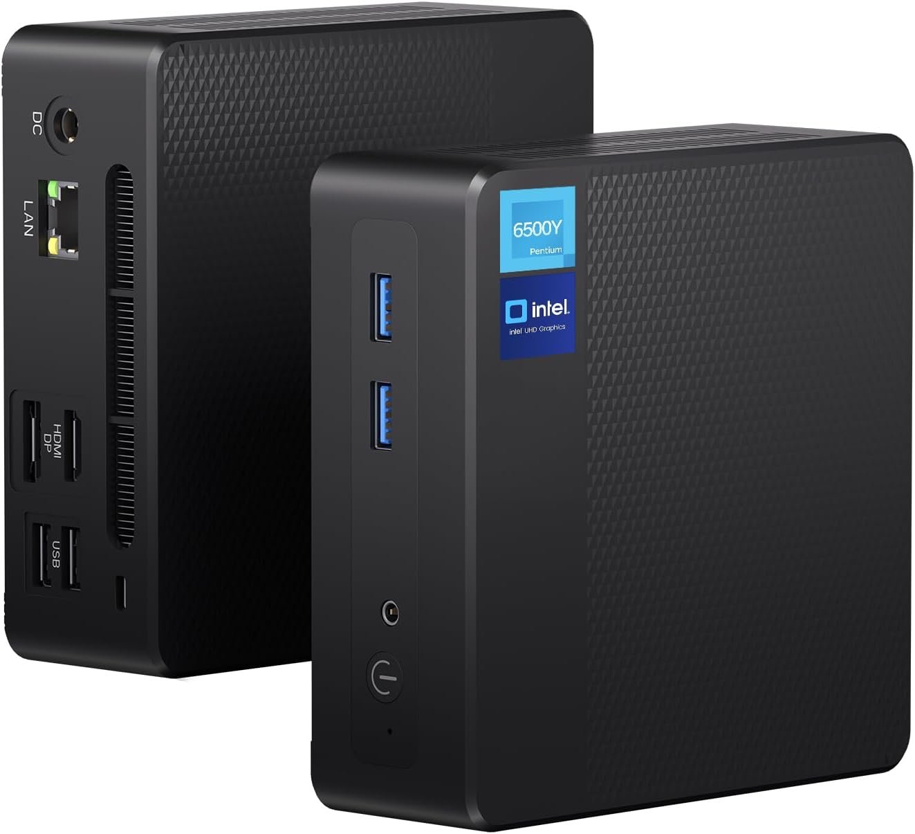 Mini PC Desktop, Pentium Gold 6500Y (Up to 3.4GHz), 16GB DDR3 256GB M.2 SSD, Micro Computer Support 4K Dual Display, Dual WiFi, BT 5.0, Small Form Factor Business Office Home PC