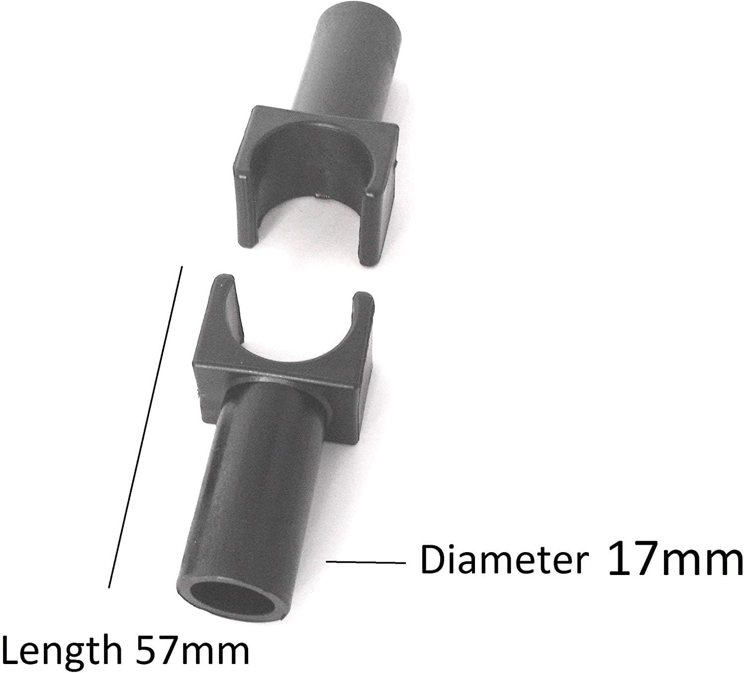 Seat Rail Guide – for Aluminum Transport Chair – 1 Pair – 17mm Diameter