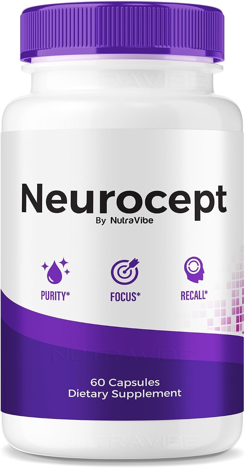 Neurocept – Brain Supplement and Concentration Support Formula | Neurocept for Memory, Focus & Clarity | Natural Ingredients, Neuro Cept Easy-to-Take Daily Pills, Reviews (60 Capsules)