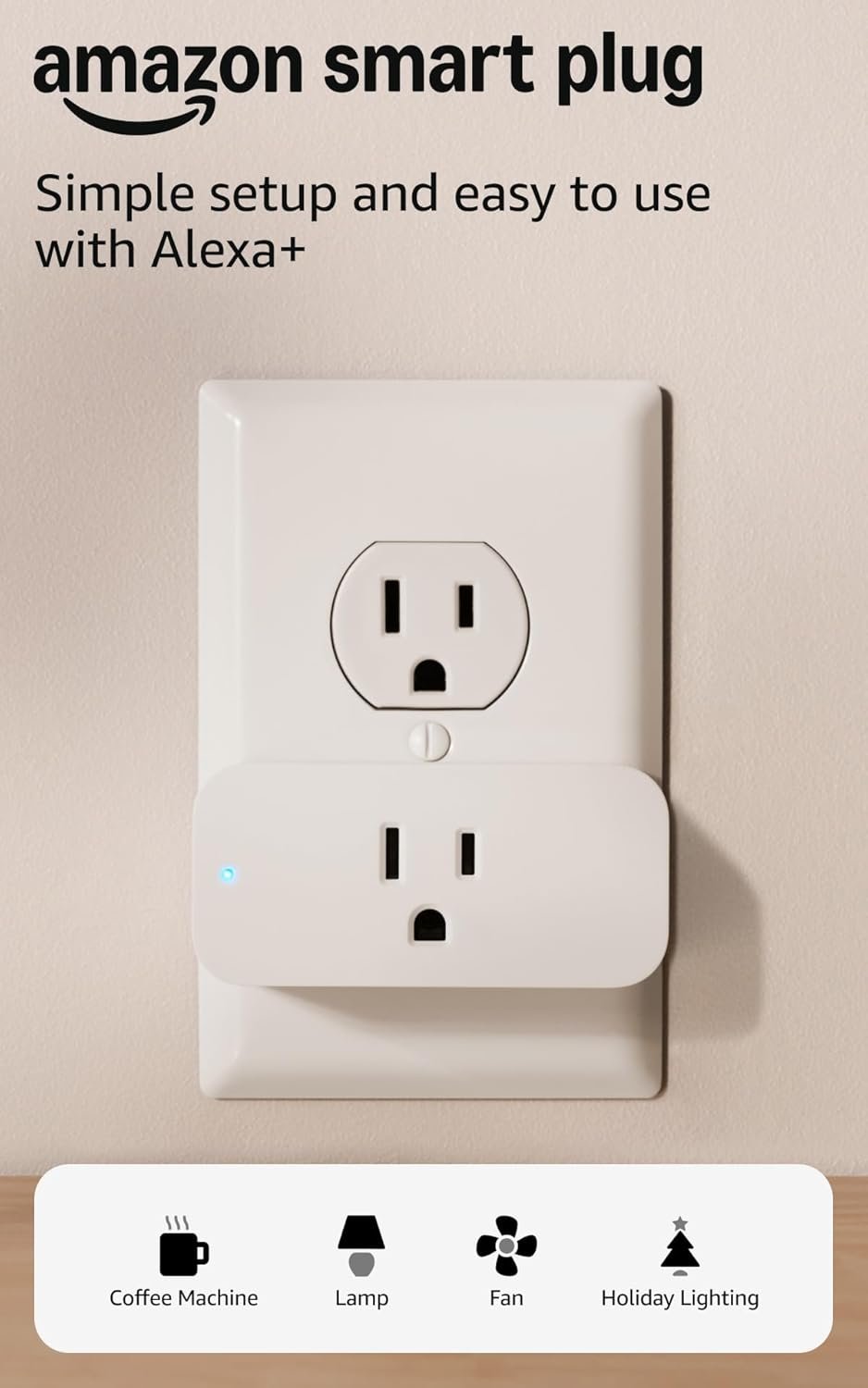 Amazon Smart Plug, Works with Alexa, Simple Setup, Endless Possibilities (2-Pack)
