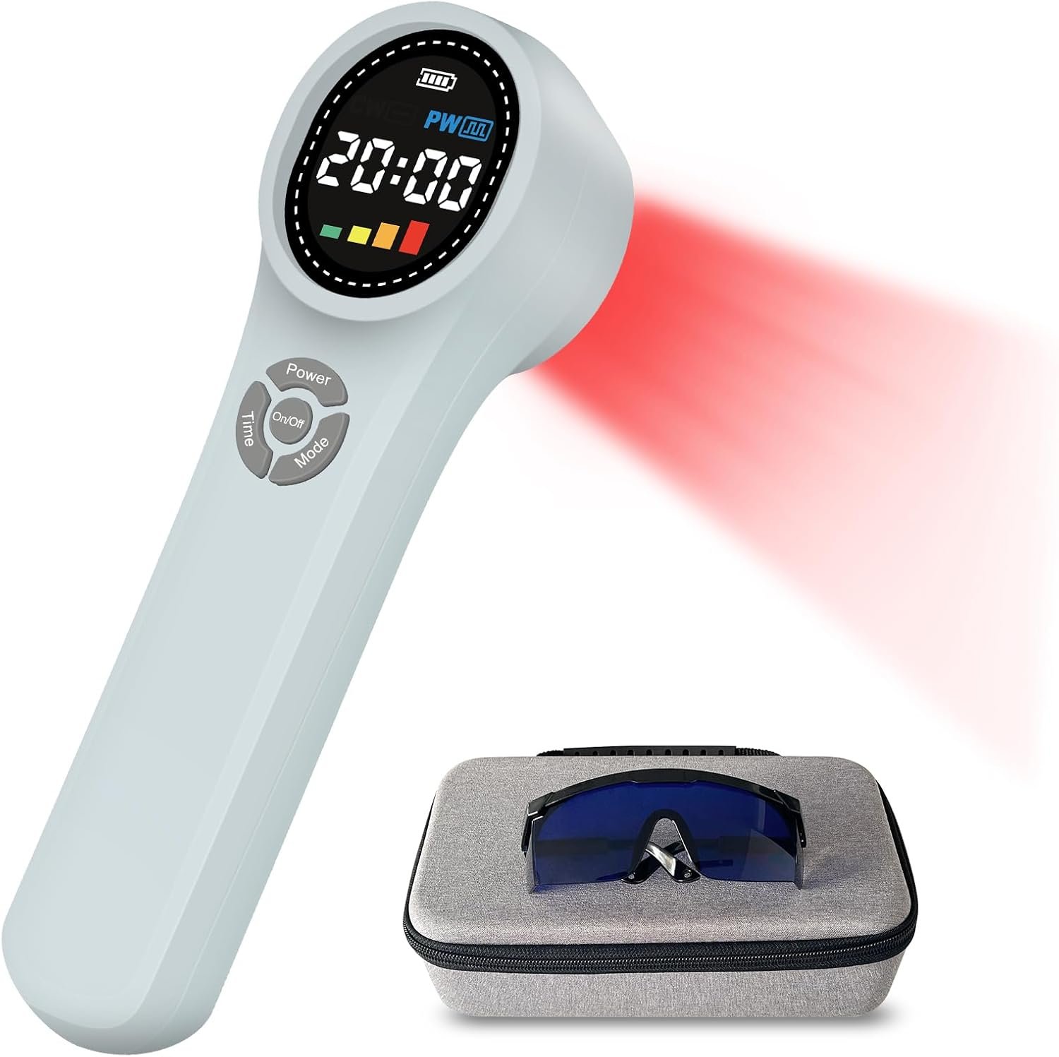 Red Light Therapy Device, 4x980nm, 4x810nm, 16x660nm, Handheld Red Light Therapy for Body or Dogs Pain Relief, Joint Muscle, Ankle and More, for Pets, Near Infrared Light Therapy at Home