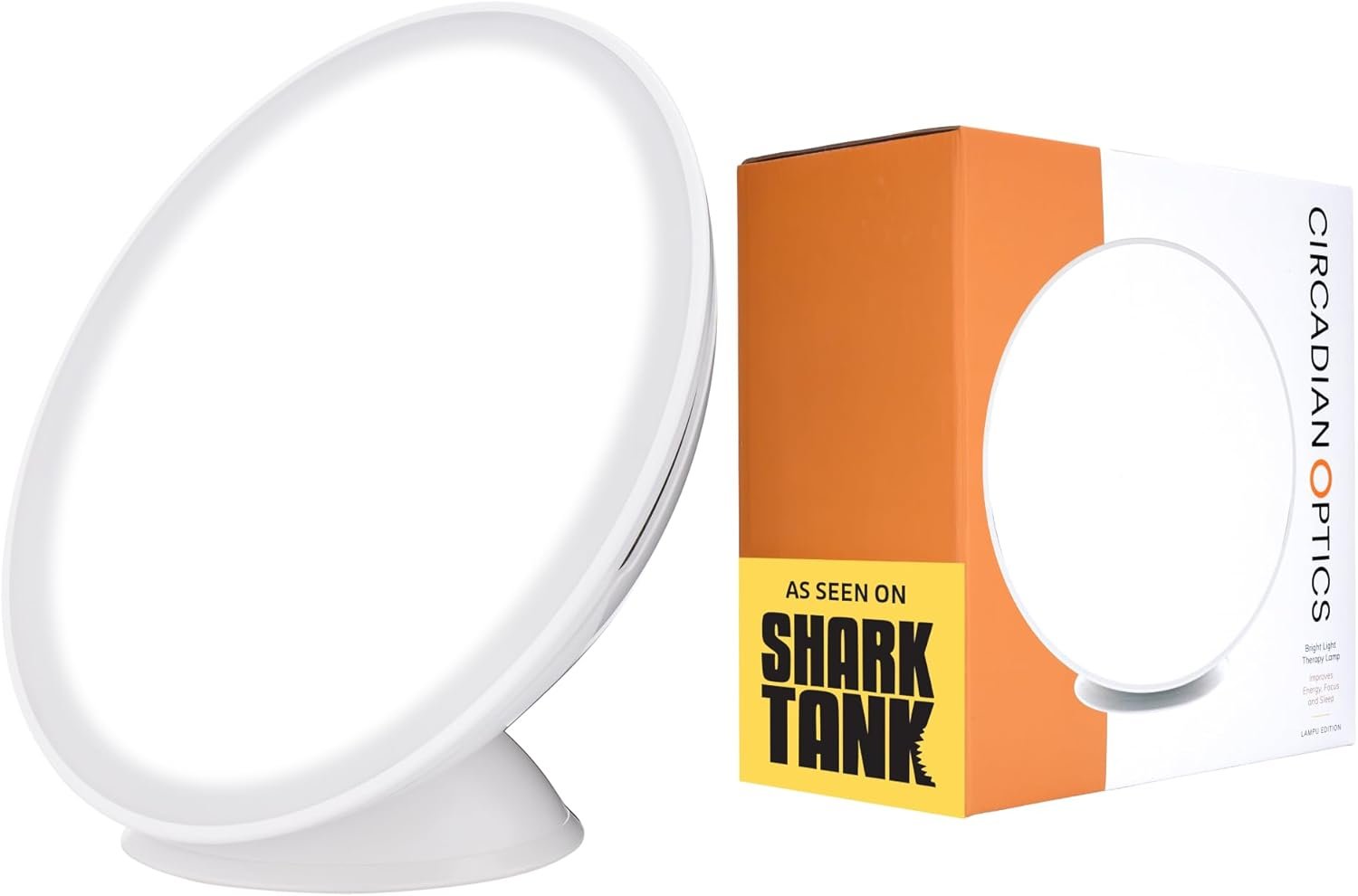 Circadian Optics Lampu 10,000 Lux Light Therapy Lamp | Seen On Shark Tank | Sun Lamp For Seasonal Blues | Ultra Bright White Light Therapy | 10,000 LUX | UV-Free | Full-Spectrum | Top Of The Line