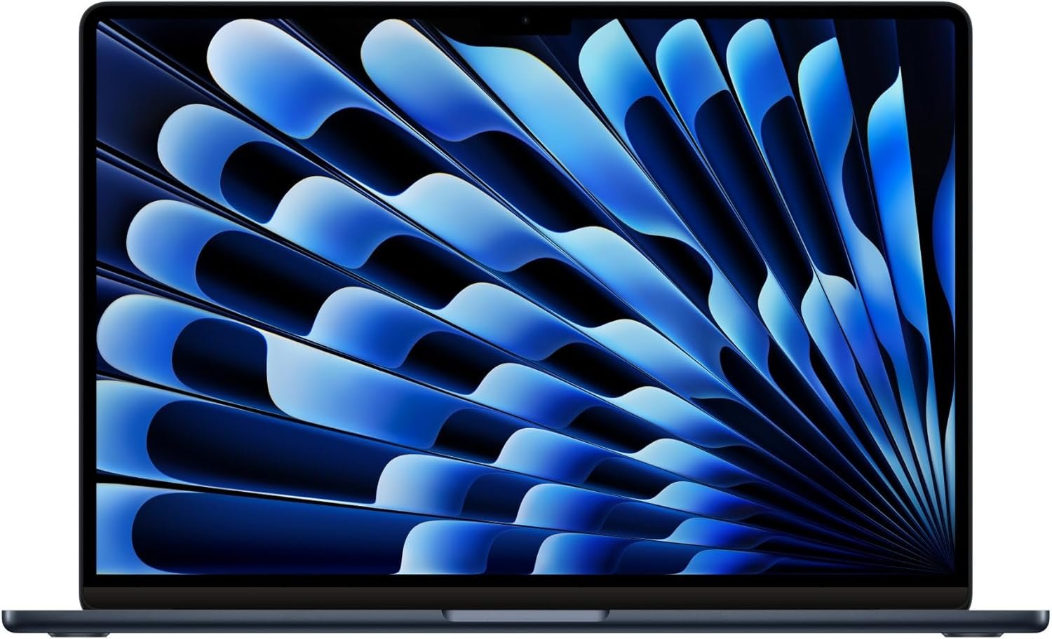 2023 Apple MacBook Air with Apple M2 Chip with 8-Core CPU/10-Core GPU (15-inch, 8GB RAM, 256GB SSD Storage) (QWERTY English) Midnight (Renewed)