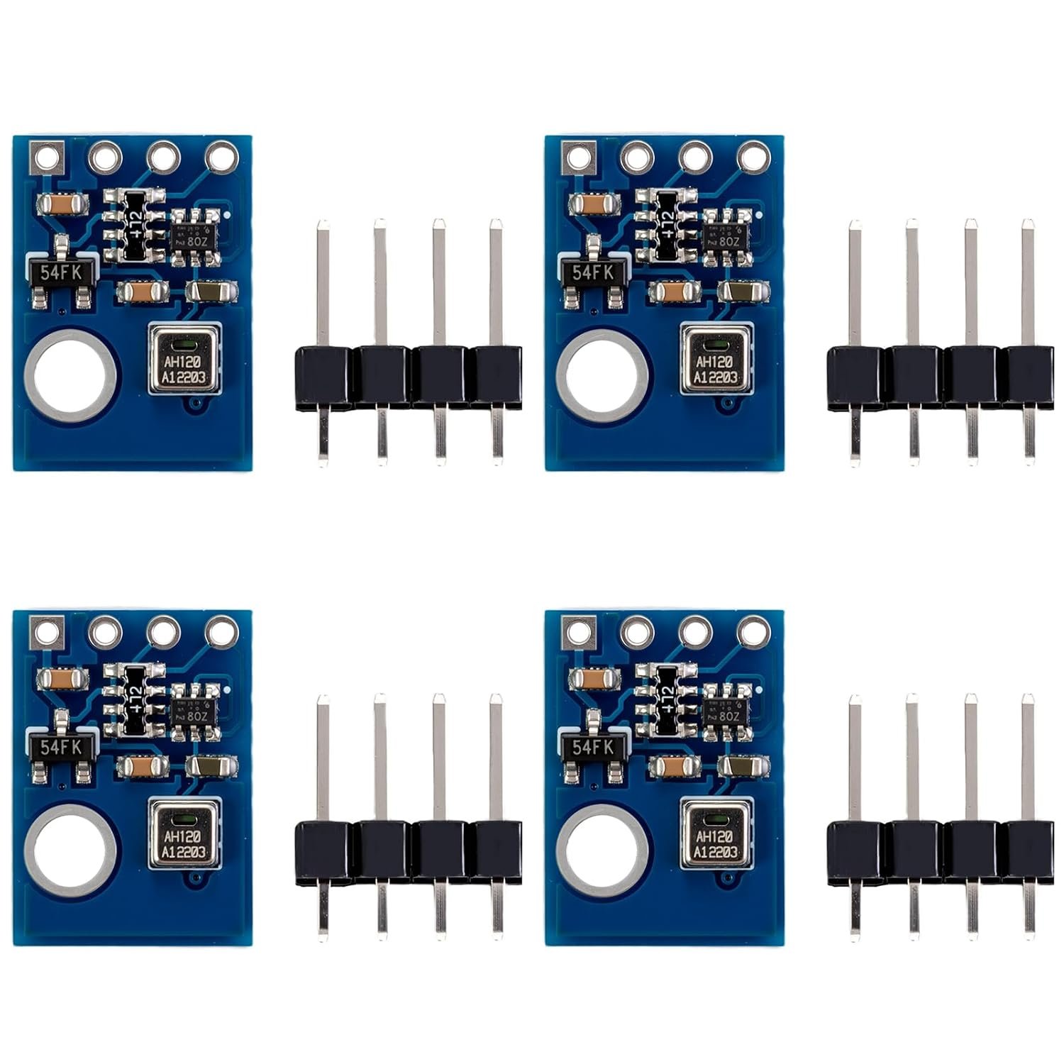 4pcs AHT21 I2C IIC High Precision Digital Temperature and Humidity Sensor Module DC 2.0-5.5V DHT11 AHT10 Upgraded Version for Arduino