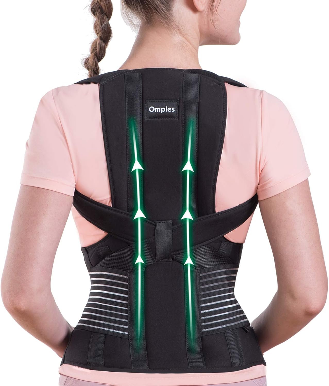 Posture Corrector for Women and Men Thoracic Back Brace Straightener Shoulder Upright Support Trainer for Body Correction and Neck Pain Relief, X-Large (waist 42-47 inch)