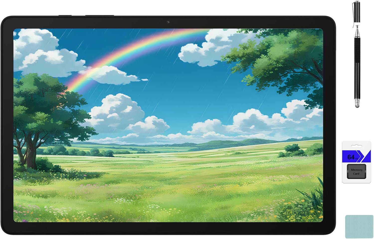 Samsung Galaxy Tab A9+ 10.9” 128GB Android Tablet, Big Screen, Quad Speakers, Upgraded Chipset, Multi Window Display, Slim, Light, Durable Design, Graphite with Accessories