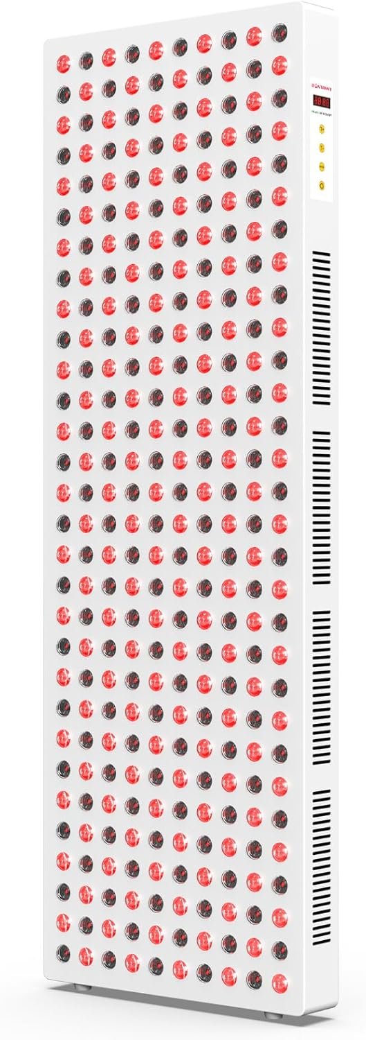 BONTANNY Red Light Therapy, Full Body Red Near Infrared Light 660nm 850nm with 300 Dual Chip Clinical Grade LEDs & Timer, High Power Panel for Anti-Aging, Pain Relief, 400W (Stand Sold Separately)