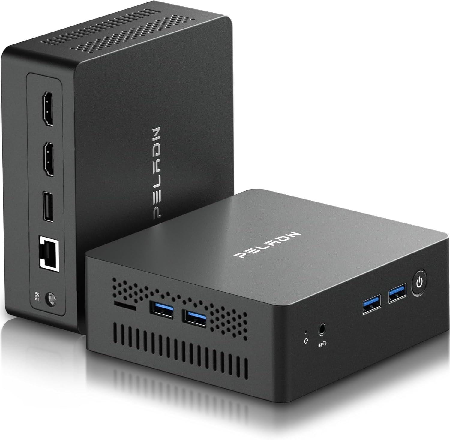 PELADN Mini PC J4105(up to 2.5GHz), 8GB DDR4 & 256GB SSD,4K HD,BT4.0,Dual HDMI Ports,Mini Desktop Computer,2.4G/5G WiFi Gigabit Ethernet Support Mini Computers