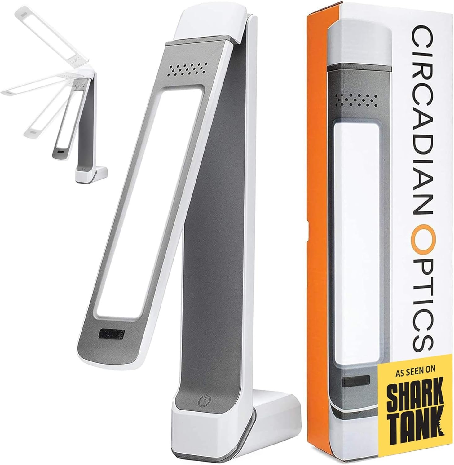 Circadian Optics Lumos 2.0 Light Therapy Desk Lamp | As Seen On Shark Tank | 10,000 LUX UV-Free Full-Spectrum LEDs | Adjustable Portable Folding Sunlight Lamp for Seasonal Blues, Focus, Energy & Sleep