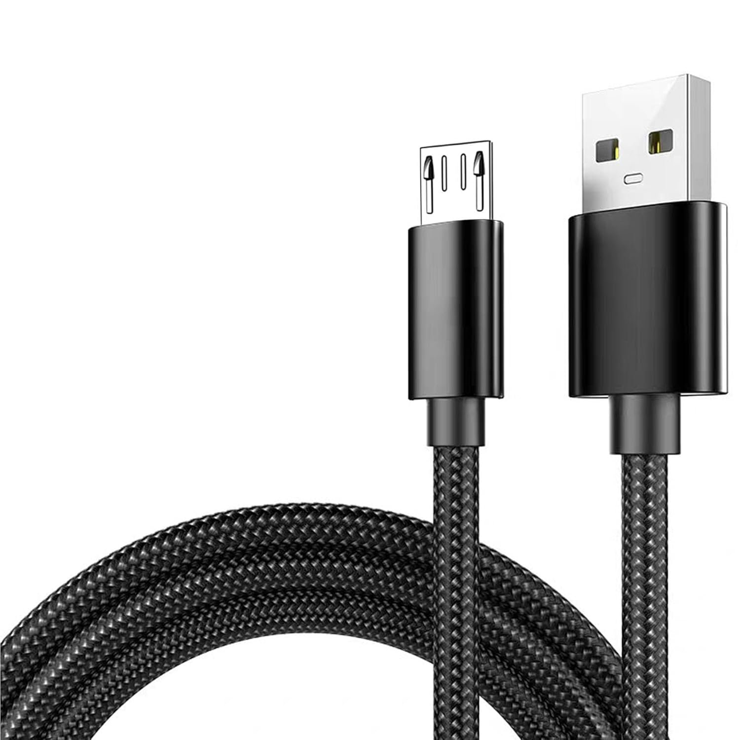 Micro USB Charger Cable Compatible with GLO24K Red Light Face & Neck Beauty Device, 3.3ft Nylon Braided Charging Power Cord