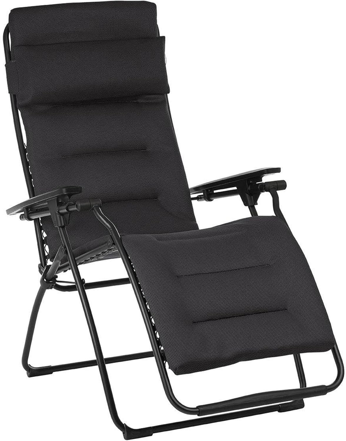 Lafuma Futura Air Comfort Zero Gravity Indoor Outdoor Recliner Chair, Acier