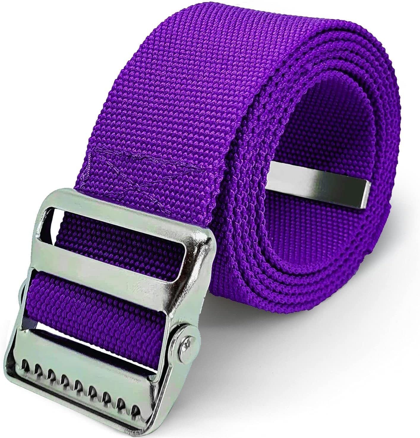 LiftAid Transfer and Gait Belt 60 Inch with Metal Buckle and Loop – Walking, Standing and Transfer Assist Aid for Seniors, Elderly Patients, Caregiver, Nurse, Therapist (Purple)