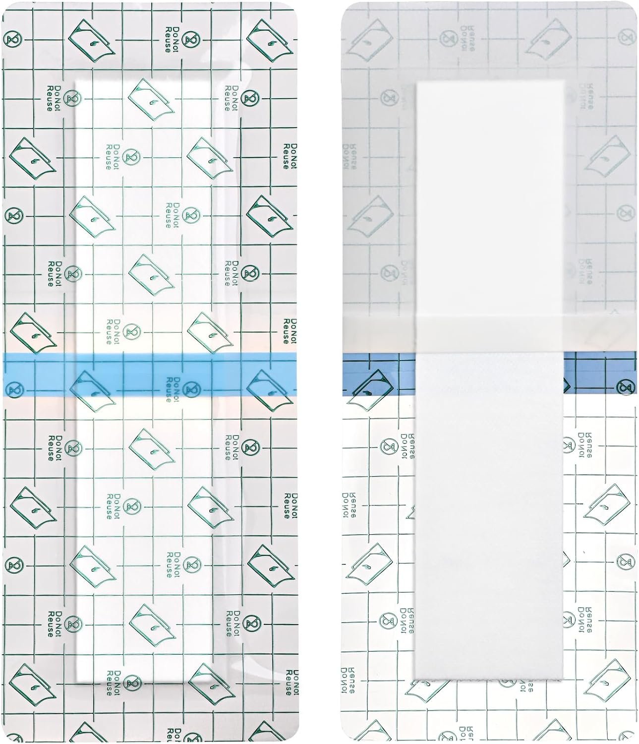 14 Pcs Waterproof Shower Protector Bandage 4″x10″ for Post Knee Replacement Hip Surgery Recovery Long Surgical Incision Adhesive Larger Wounds Cover Island Dressing Bordered Gauze