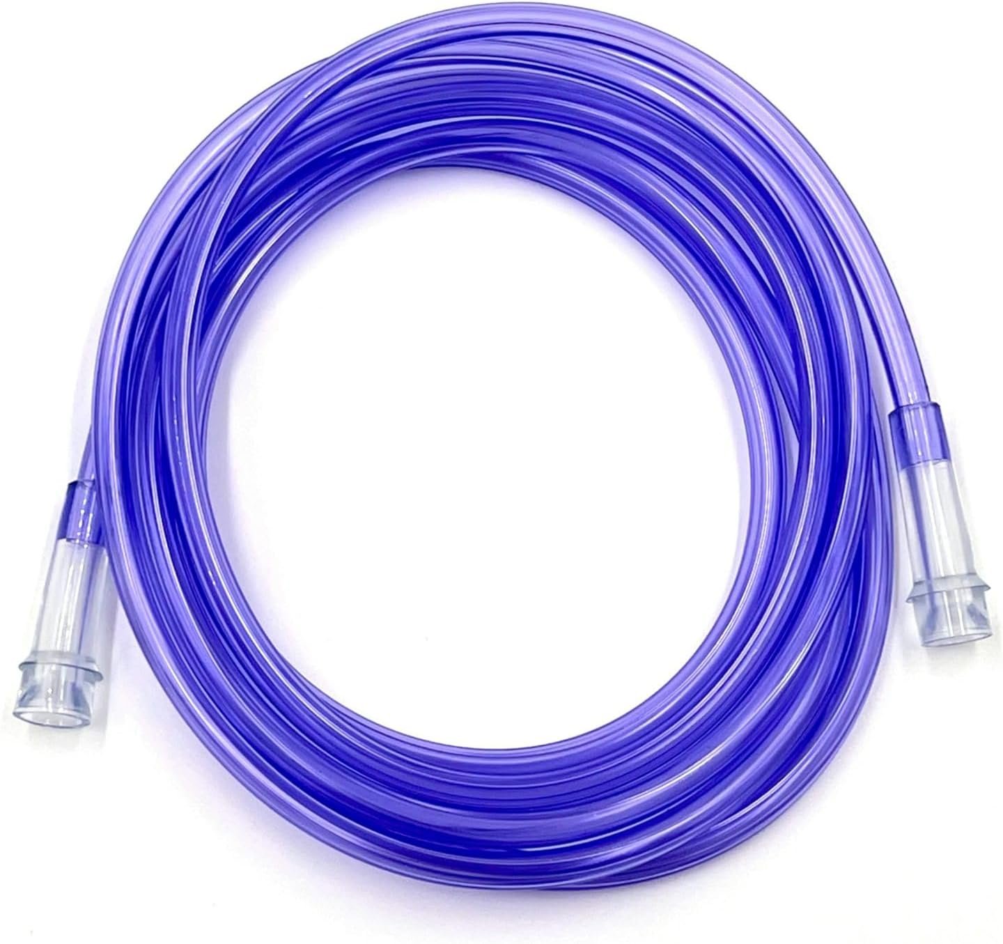 ResOne 50Ft Oxygen Supply Tubing, Crush Resistant, Standard Connectors for Nasal Cannulas, Cannula Nasal Tubing, Oxygen Concentrator – Purple