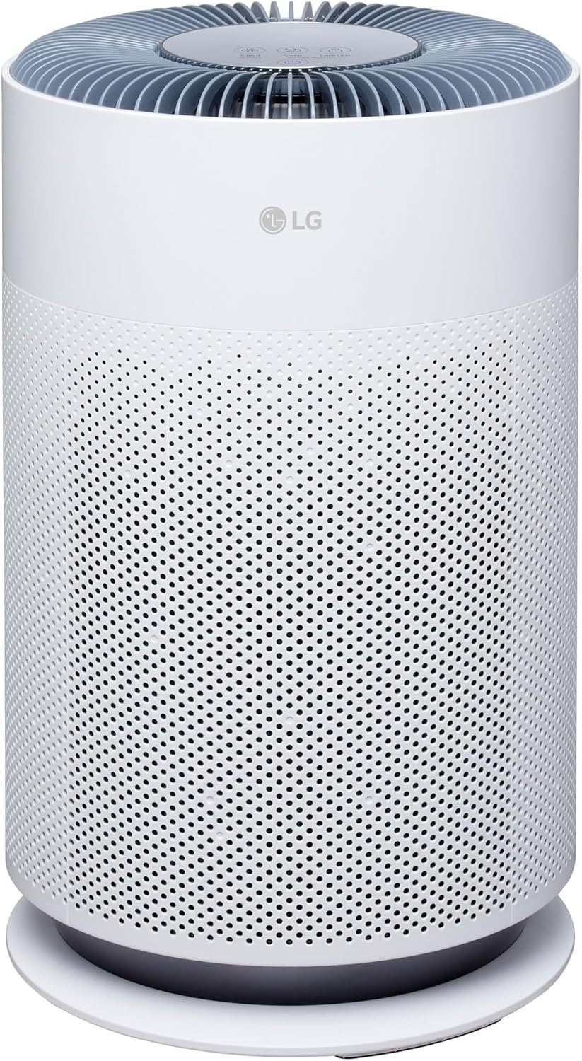 LG PuriCare 360 Air Purifiers for Home, Large and Small Room, Bedroom, Up to 2,059 ft² in 1 Hr with NanoFiber True HEPA Filter, 360 Degrees of Filtration, WiFi, Air Quality Monitor, Low Noise