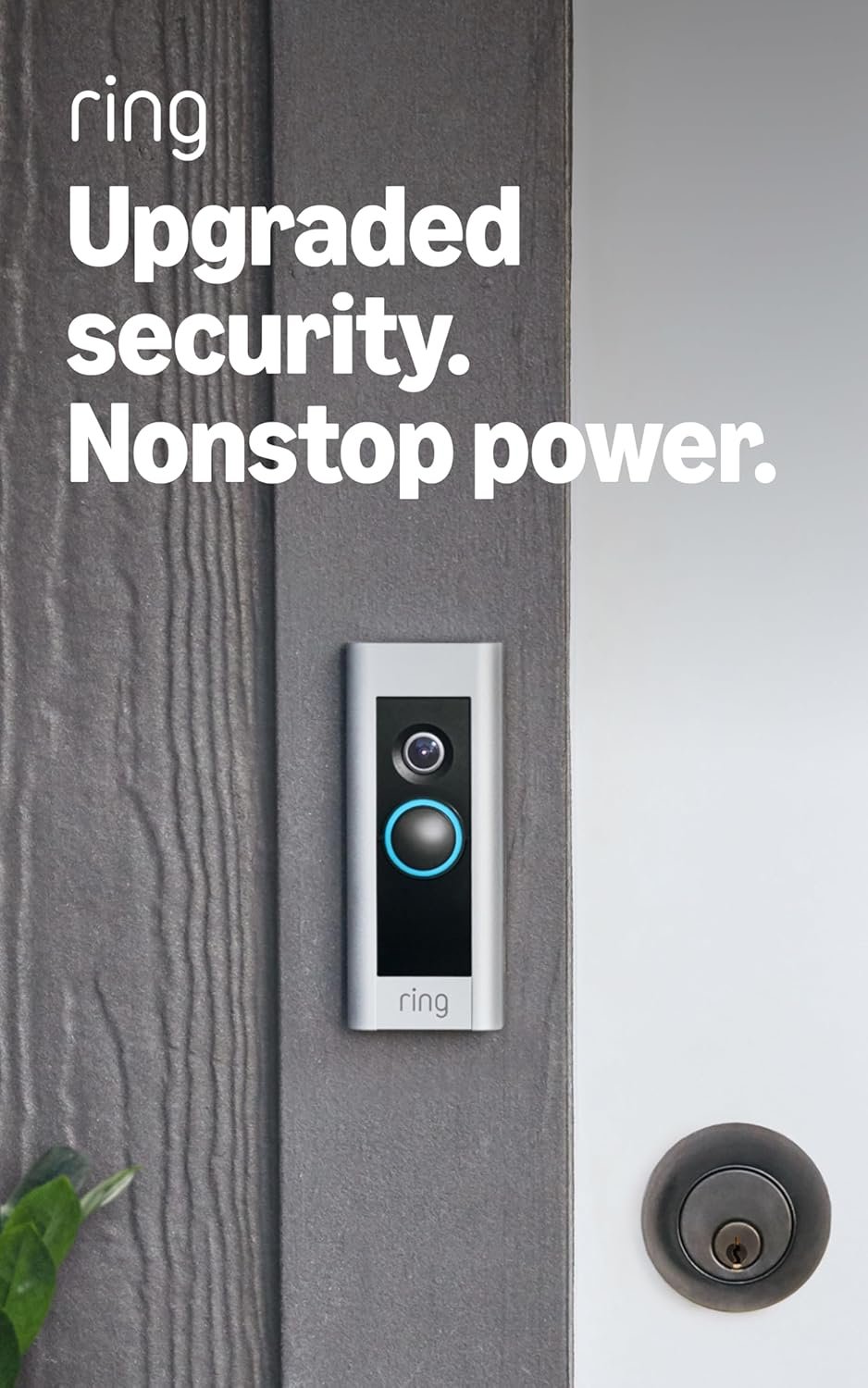 Like-New Ring Wired Doorbell Plus – Upgraded, with added security features and a sleek design (existing doorbell wiring required)