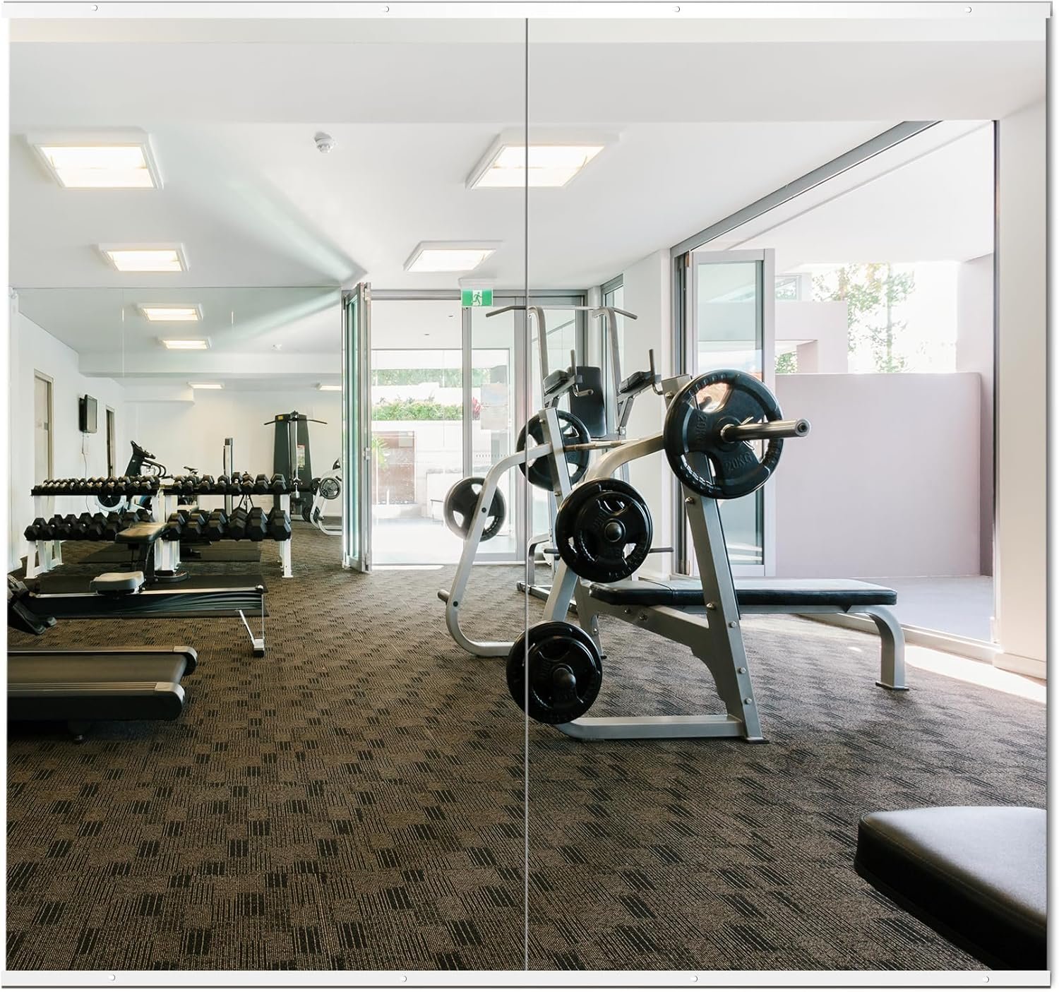Delma Home Gym Mirror,54”x28”x2PCS,Large Full Body Tempered Glass Frameless, Wall-Mounted for Gym, Yoga, Garage, Bedroom, Bathroom
