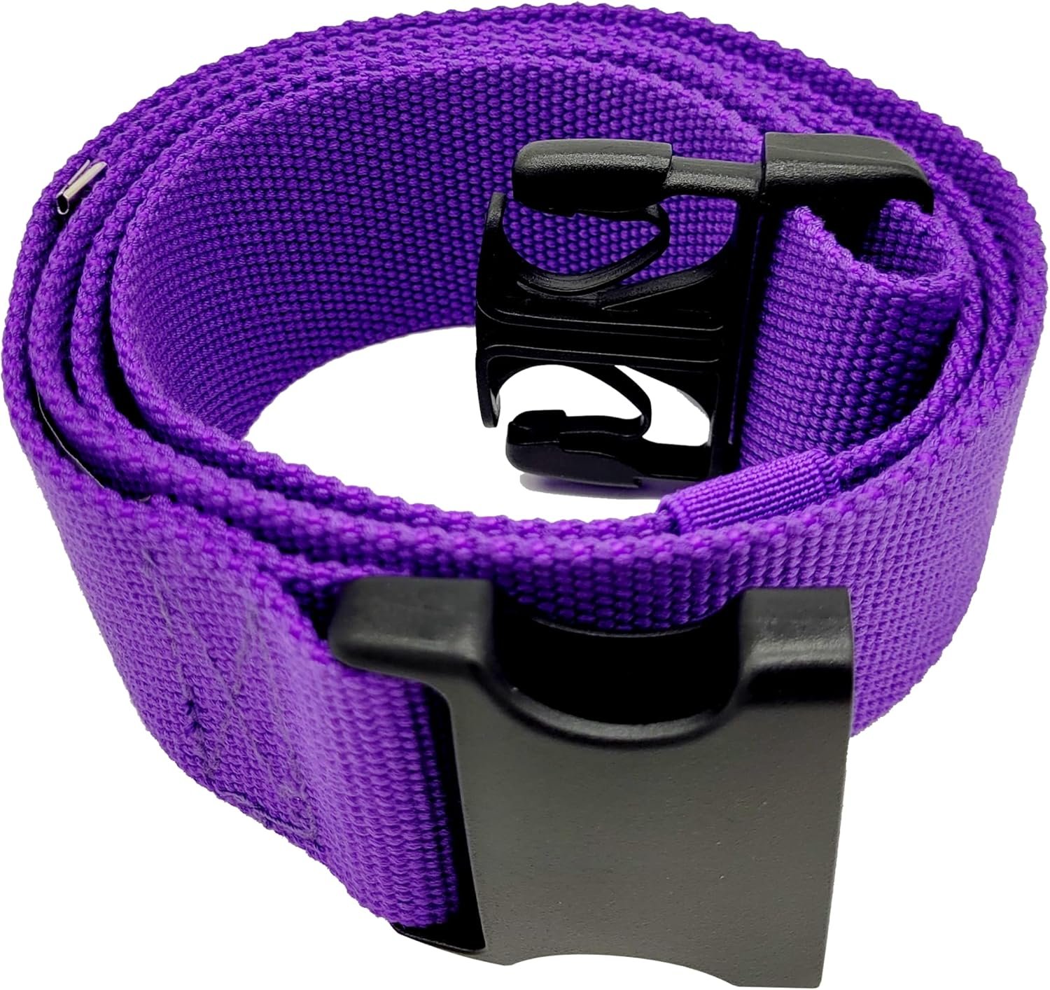Gait Belt with Plastic Buckle by LiftAid – Transfer and Walking Aid with Belt Loop Holder for Assisting Therapist, Nurse, Home Care – 60″L x 2″W (Purple)