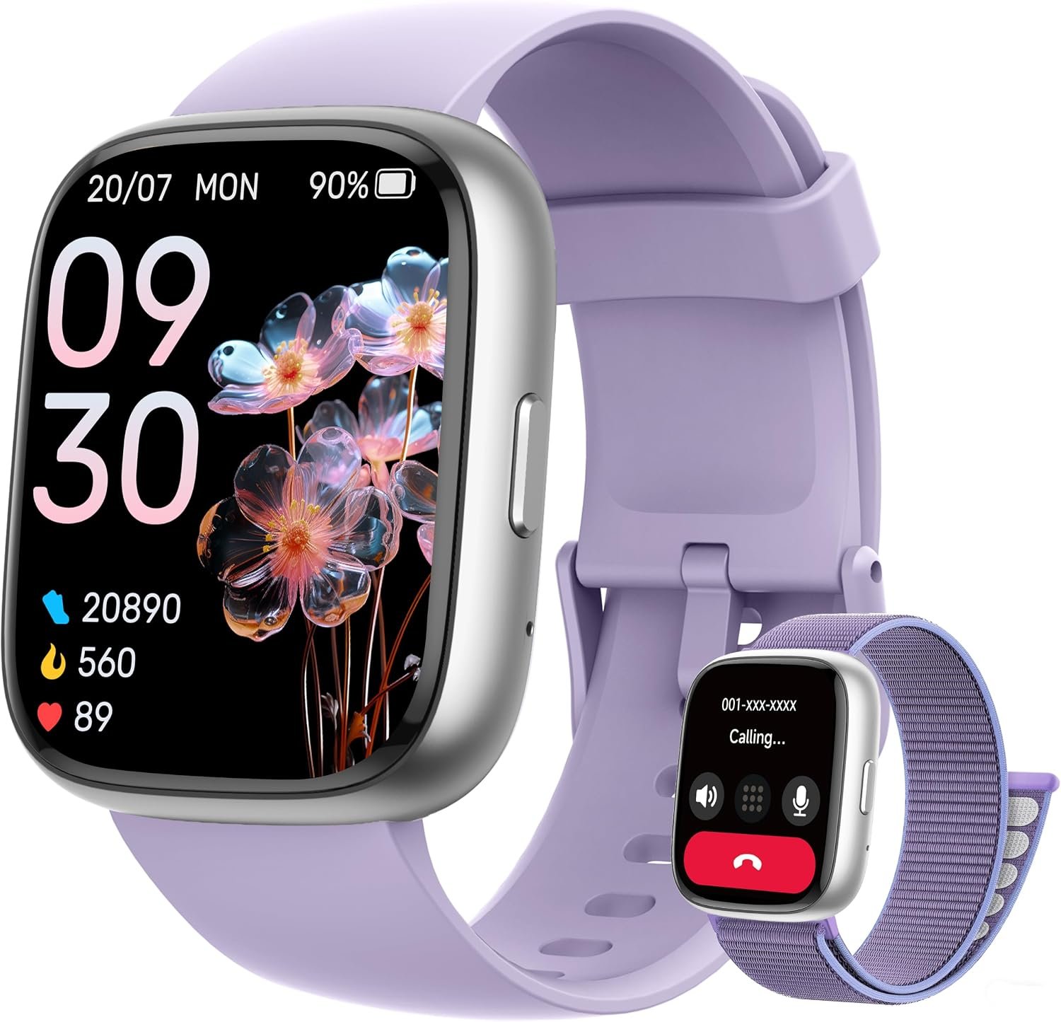 Smart Watch for Women Men, 2026 Upgrade Smartwatch [2 Bands, 44mm case], 1.83″ Fitness Tracker Watch Alexa Built-in, Make/Answer Call, HR Sleep Stress Monitor, IP68 Waterproof Step Counter Watch