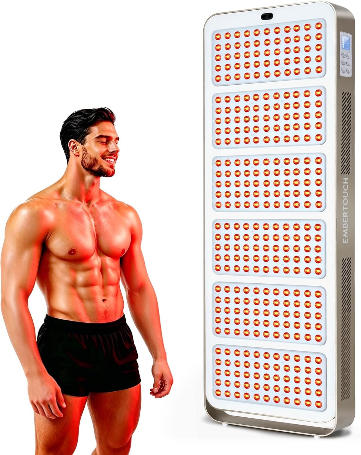 Red Light Therapy Panel for Home, 650W High Power 660nm 850nm Infrared Light Device with Smart App Control & Timer, for Face, Body, Muscle Wellness & Skin Health, 330 Dual-Chip Elite LEDs