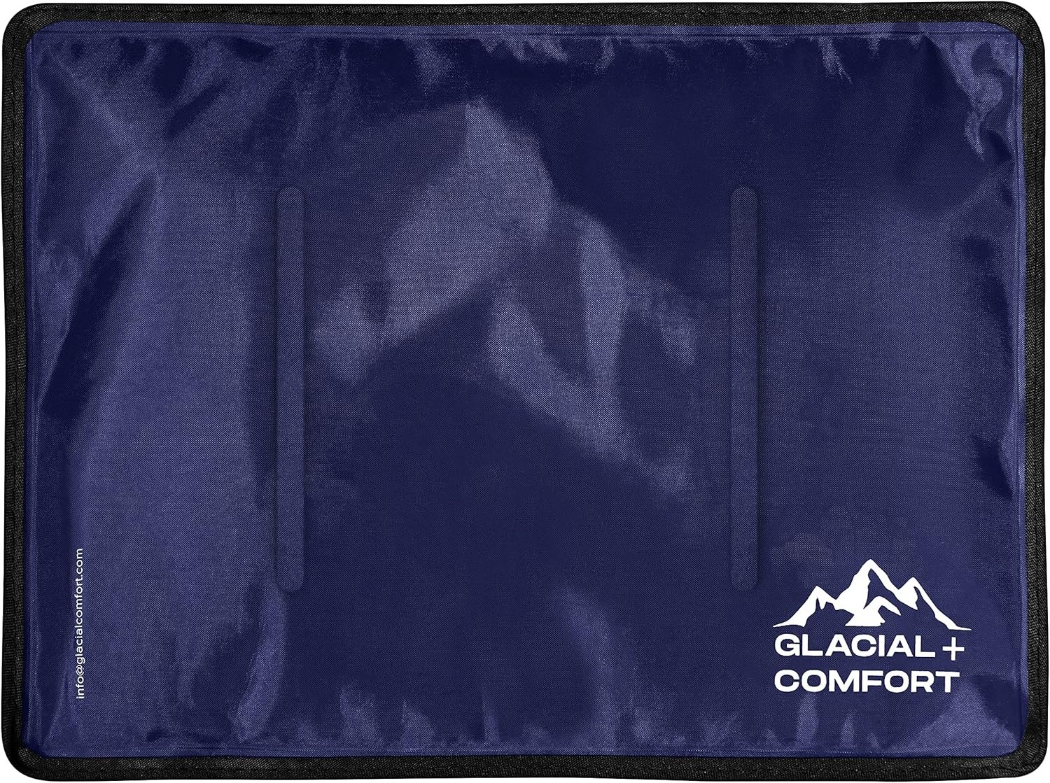 Glacial Comfort Large Gel Ice Pack for Injuries Reusable – (15″ x 11″) Cold Pads for Back Pain, Hip, Knee, Shoulder, Muscle Strains, Migraine & Postpartum Recovery, Flex Technology – Compression Pad.