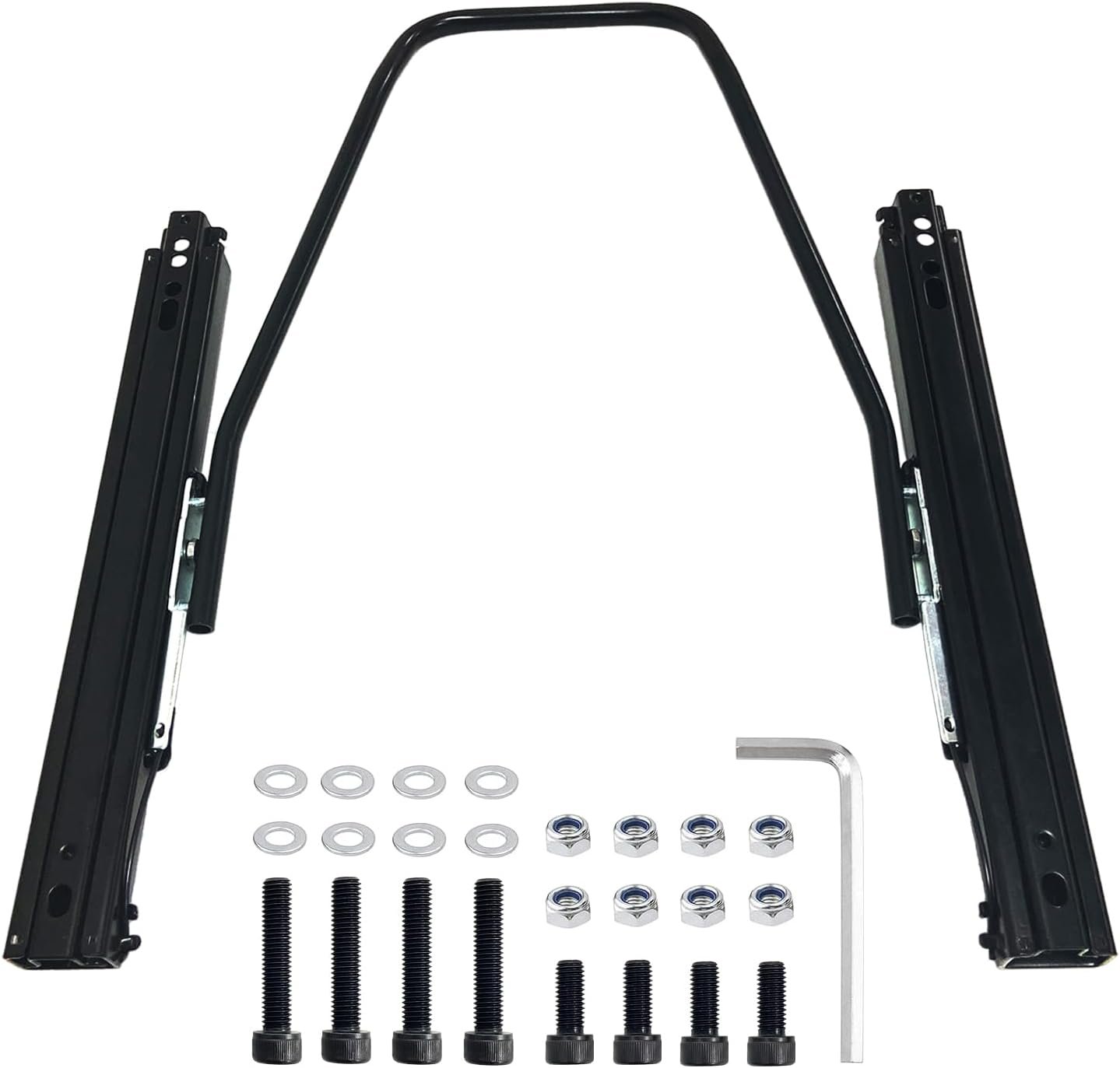 Seat Sliders, Dual Locking Seat Mounting Track Assembly Kit, Universal Seat Slider for Sparco, NRG, Racing Seat and Most Aftermarket Seats