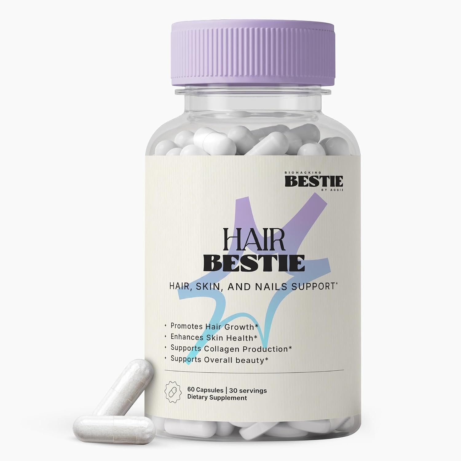Biohacking Bestie – Hair Bestie Supplement – 60 Capsules
