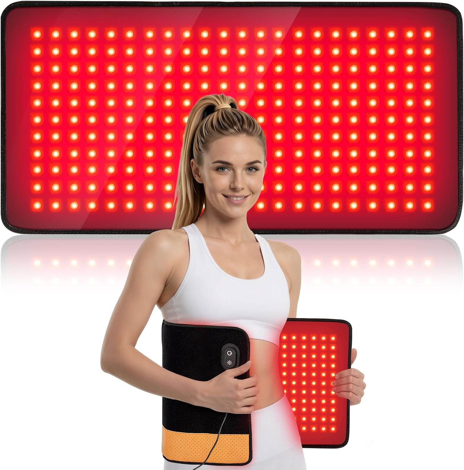 Red Light Therapy Pad for Body 242 LEDs 24″x12″ 660nm & 850nm